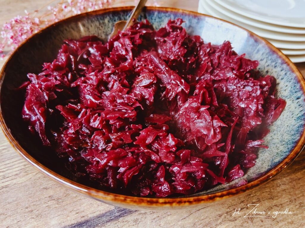 Kiszona kapusta czerwona do obiadu na ciepło